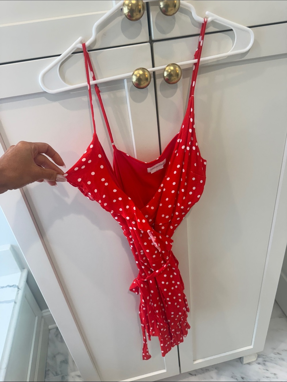 Lovers + Friends Red Polka Dot Mini Dress